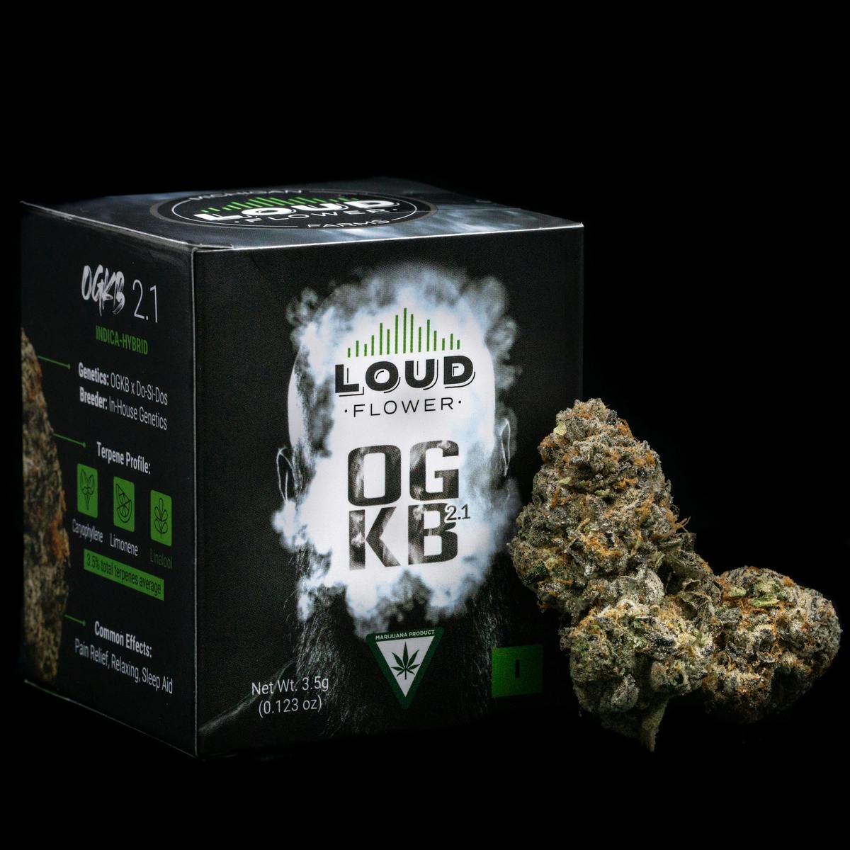 OKGB2.1 3.5g Pre Pack by MI Loud Flower Farms