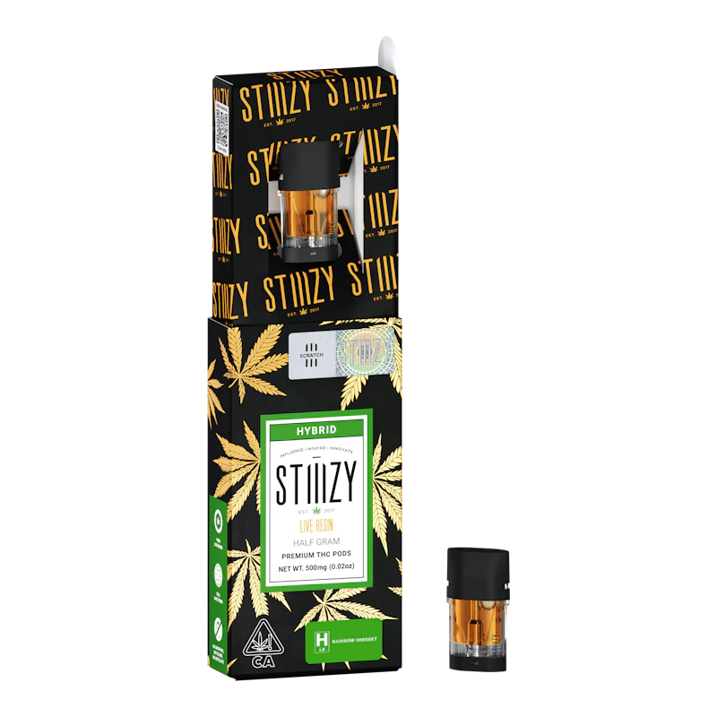 STIIIZY Vape Cartridge - RAINBOW SHERBERT .5G Live Resin Pod - STIIIZY, Cartridges