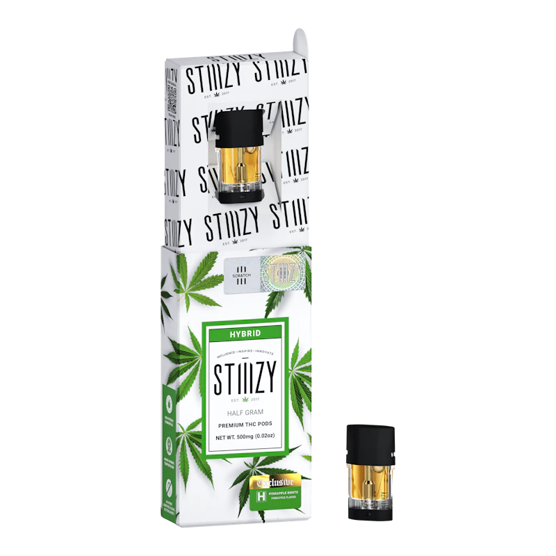 STIIIZY Vape Cartridge - PINEAPPLE RUNTZ LTTD .5G Original THC Pod - STIIIZY, Cartridges