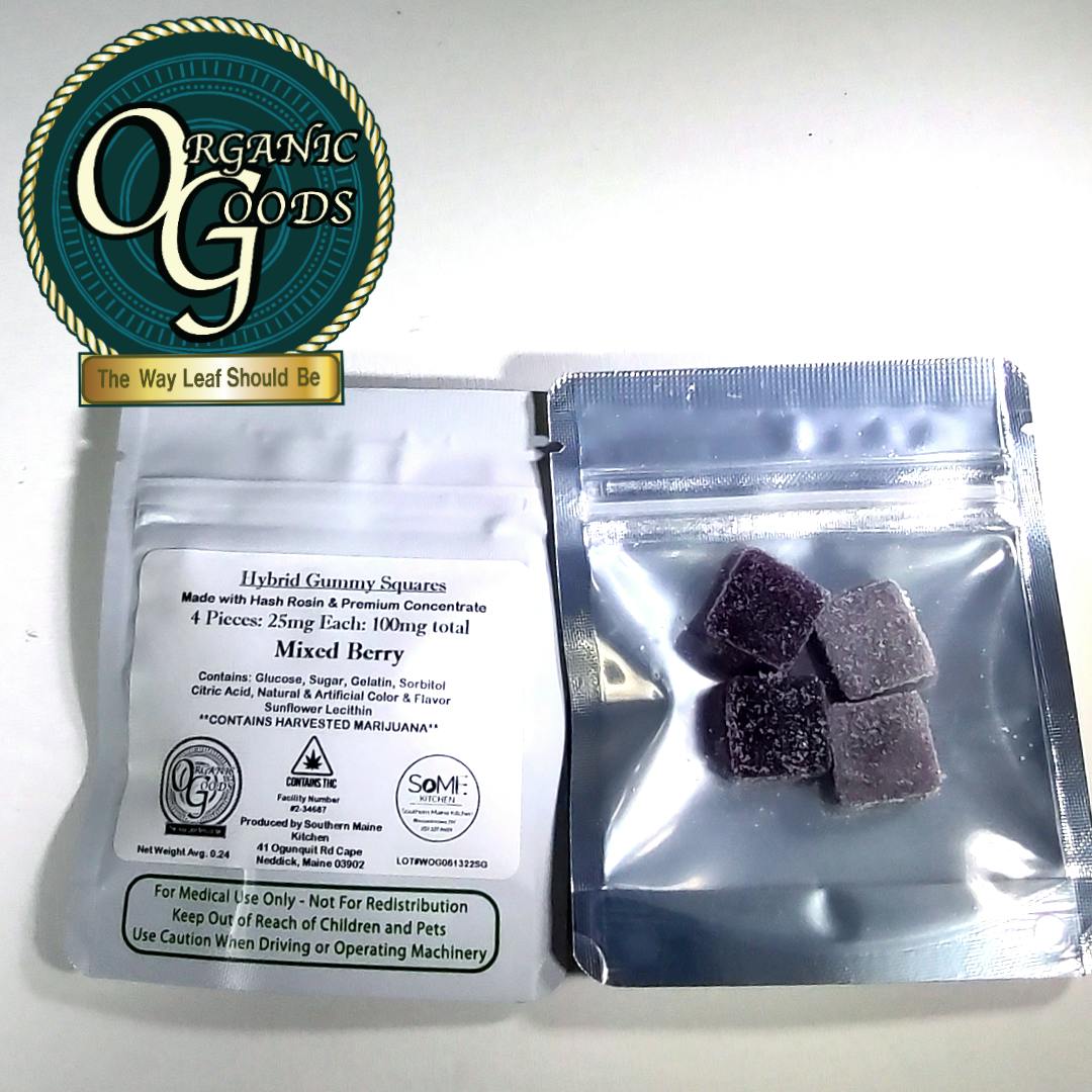 OG Gummies with Hash Rosin & Premium Concentrates Hybrid Mixed Berry ...