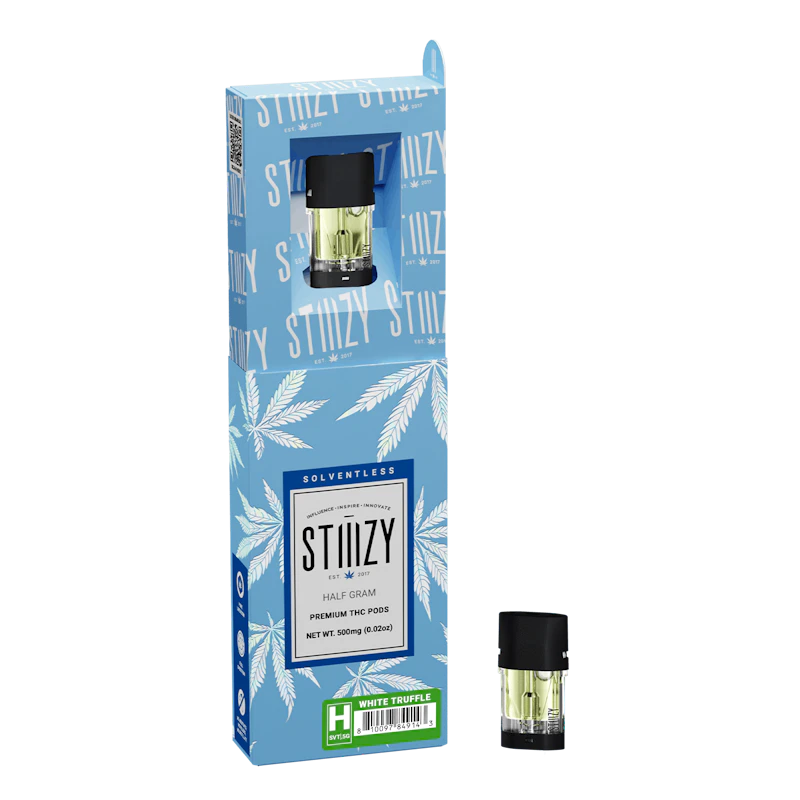 STIIIZY Vape Cartridge - WHITE TRUFFLE .5G Solventless Live Rosin Pod - STIIIZY, Cartridges