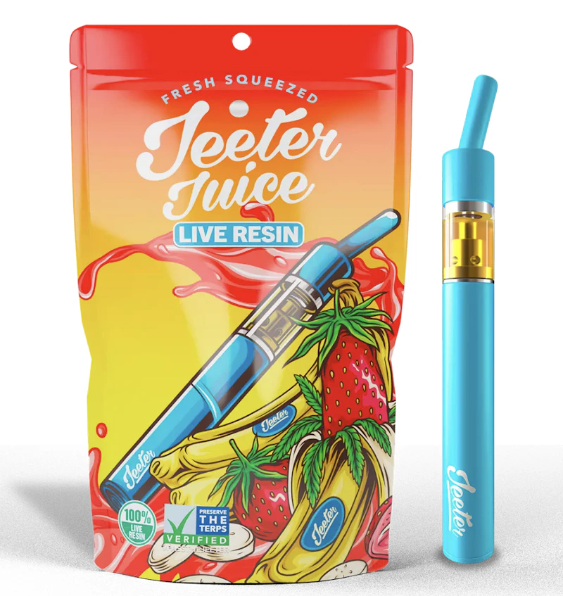 Jeeter Strawnana · Live Resin Straw Disposable · 0.5g, Disposables