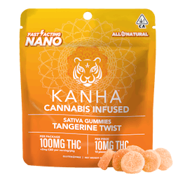 KANHA | NANO | Tangerine Twist | Sativa | 100mg THC | 10-pack
