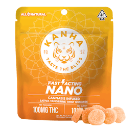 KANHA | NANO | Tangerine Twist | Sativa | 100mg THC | 10-pack