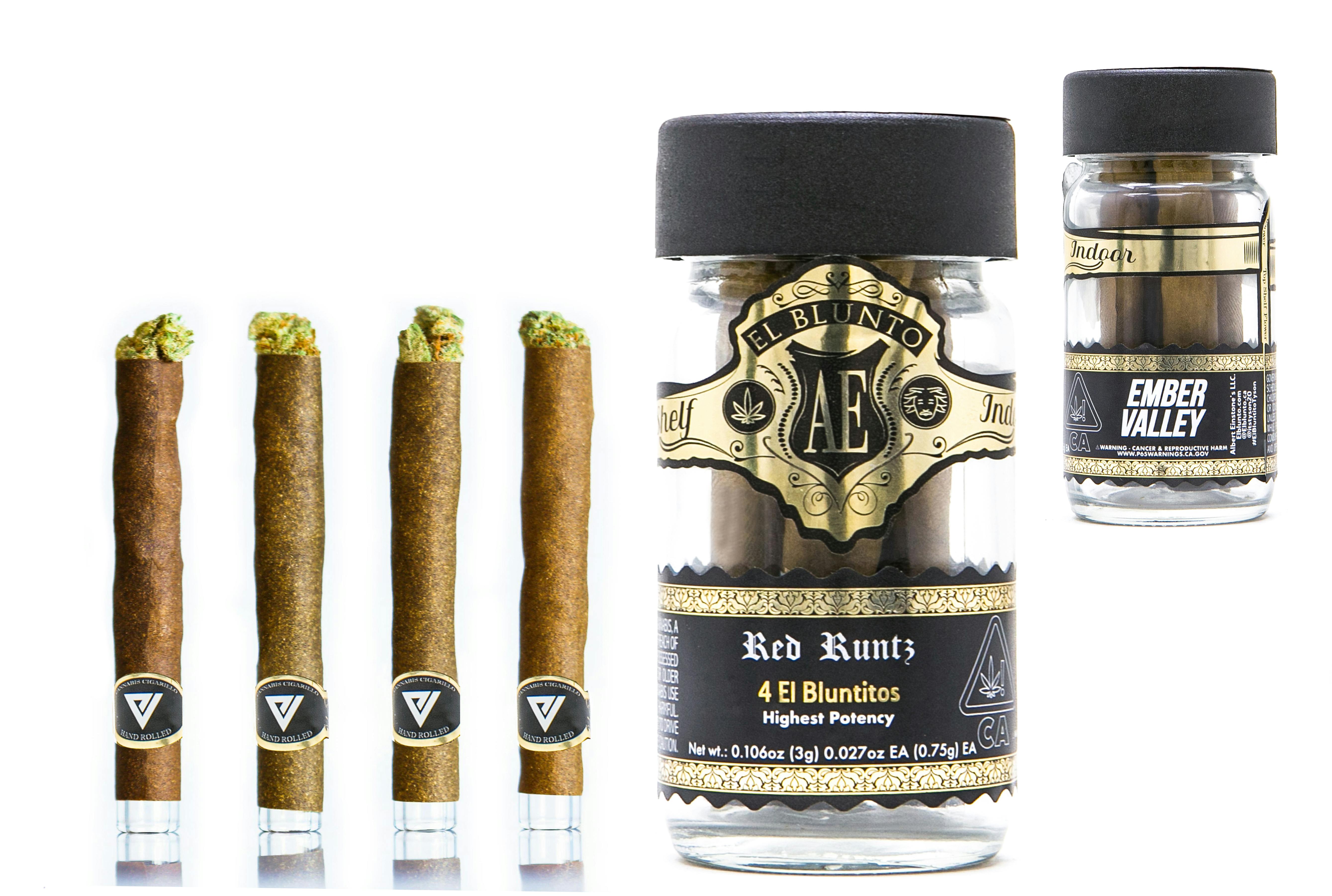 El Bluntito x Ember Valley - 4-Pack - Red Runtz - 4 x .75G [Mini Blunts ...