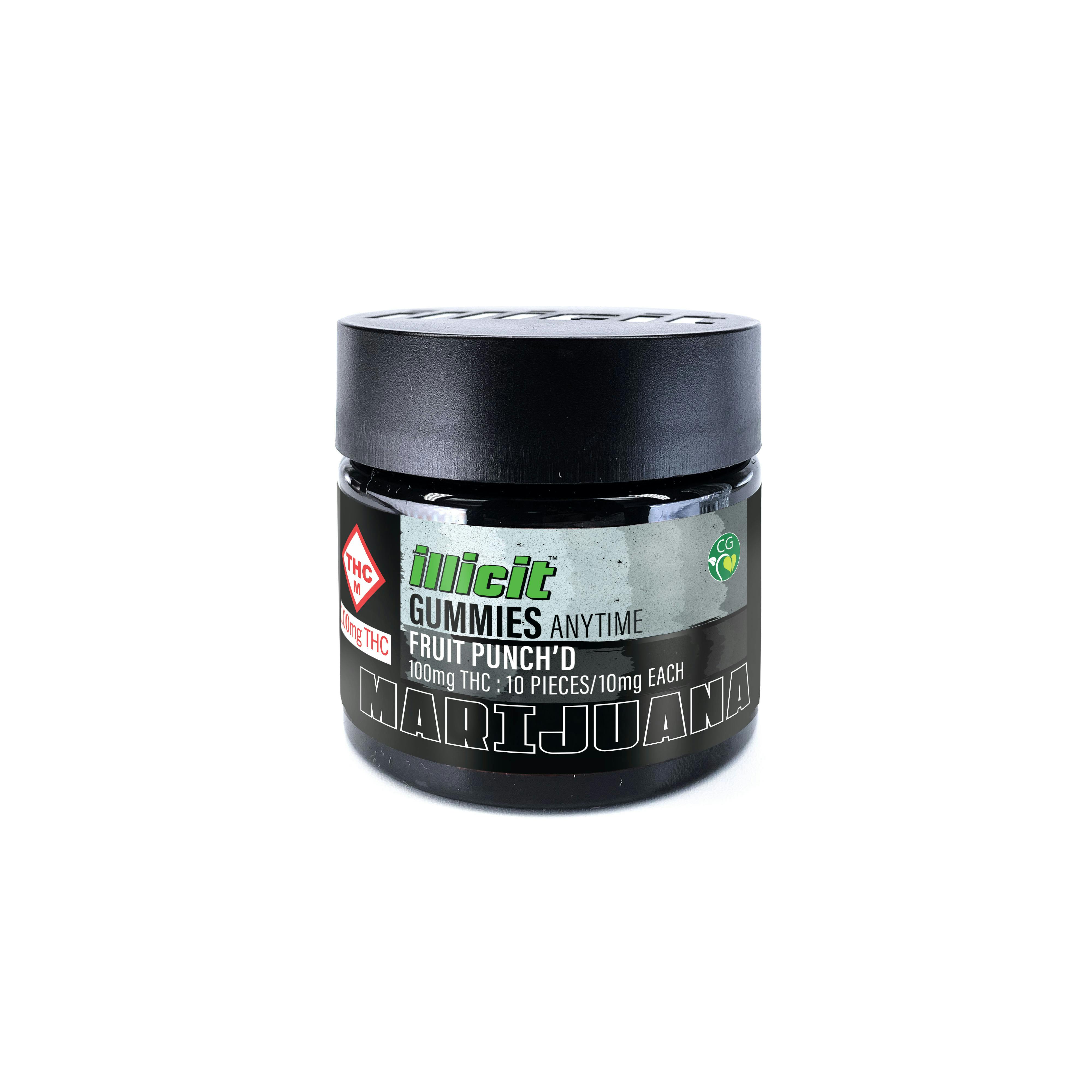 Fruit Punch'd 100mg Anytime Gummies