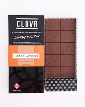 CLOVR Salted Almond Chocolate Bar - 100mg
