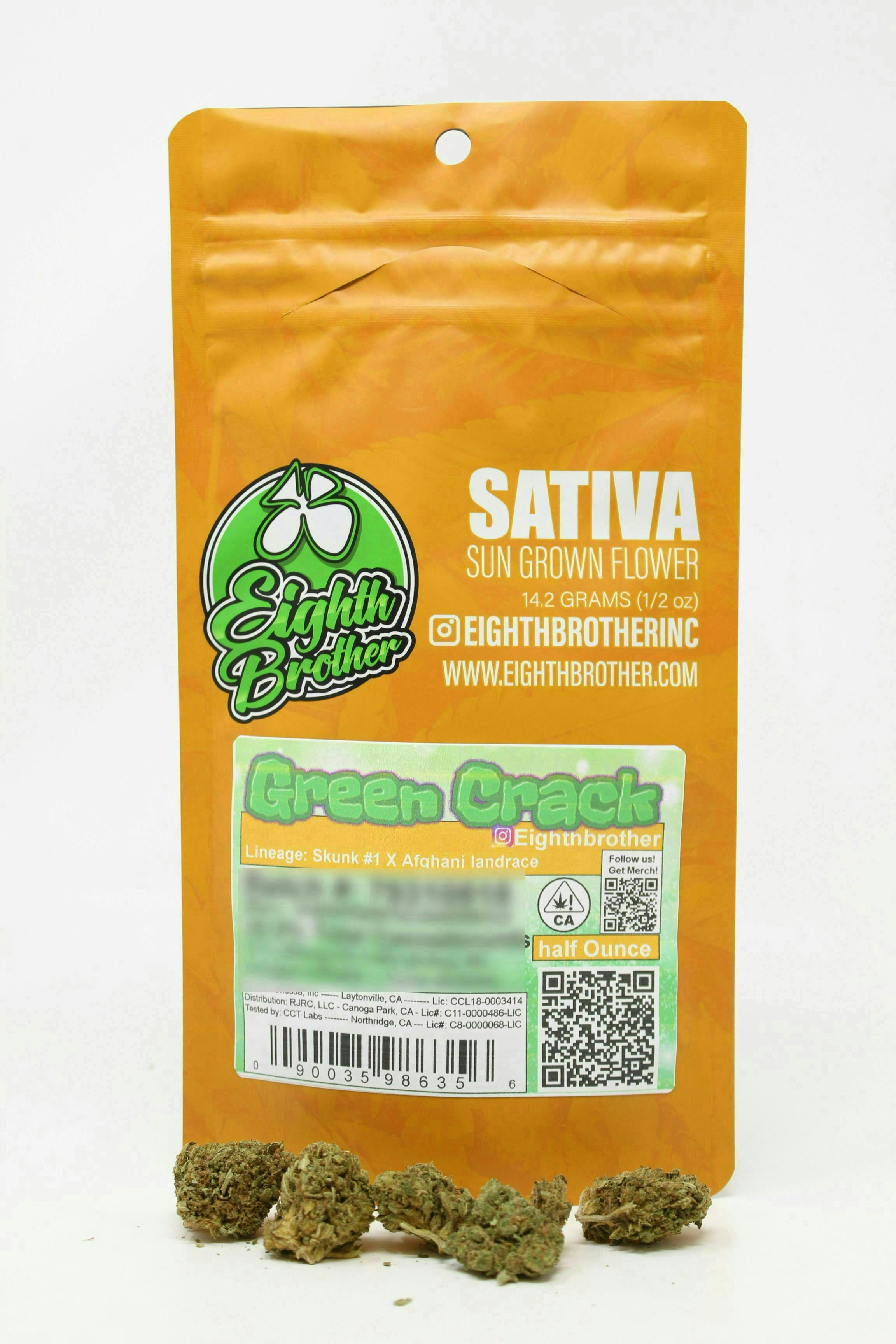 Eighth Brother | Green Crack | Flower | 14g - Eighth Brother