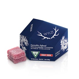 *HIGH DOSE* Huckleberry Hybrid Enhanced Gummies | MI