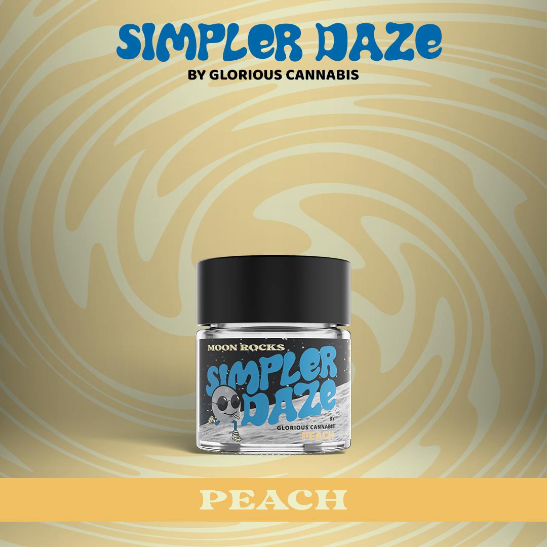 Moonrocks | Peach 1/8th | Simpler Daze, By Glorious Cannabis Co.