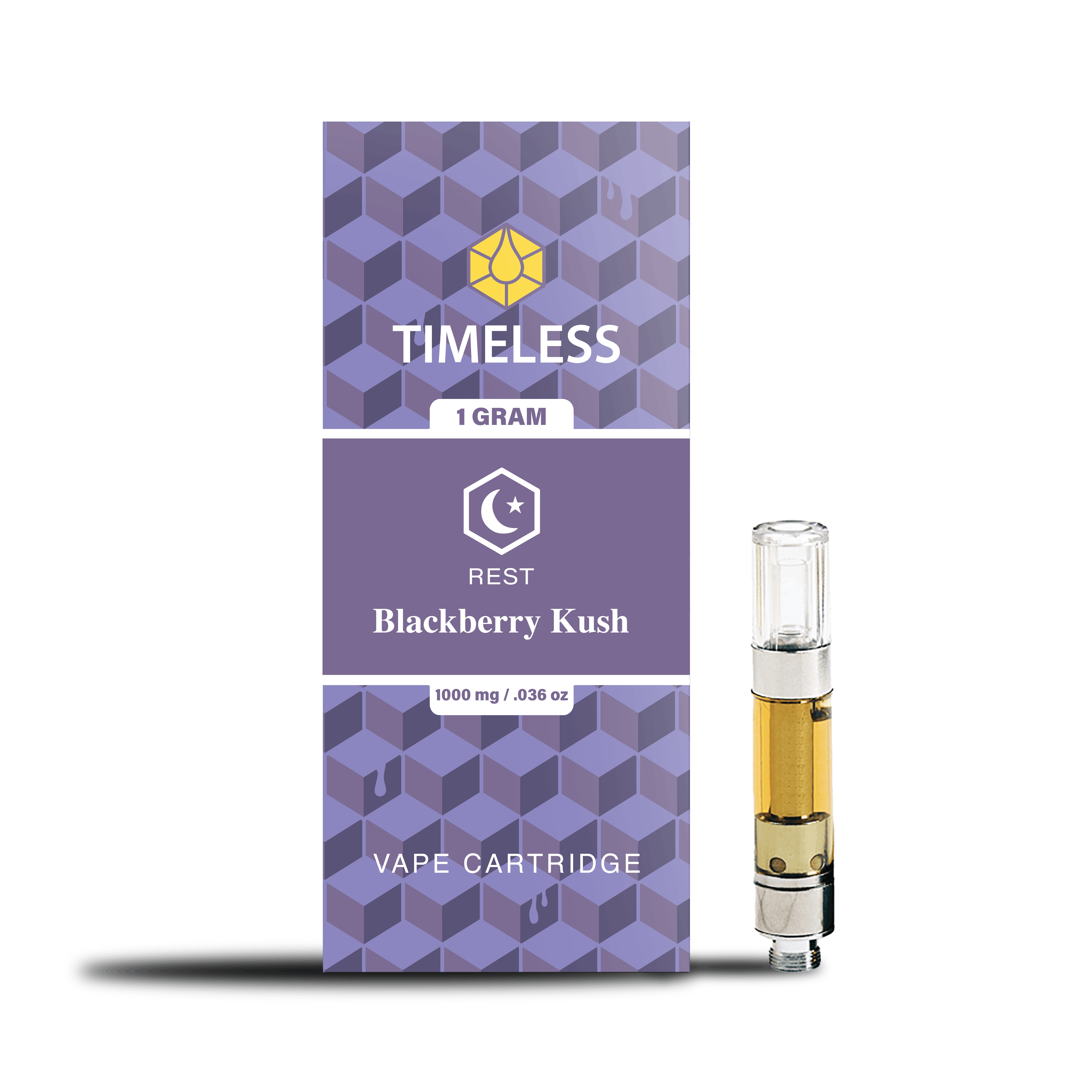 Timeless Blackberry Kush 1000mg Vape Cartridge Rest Timeless Vapes