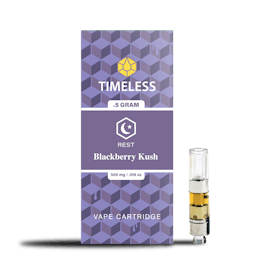 Timeless Blackberry Kush 500mg Vape Cartridge (Rest)