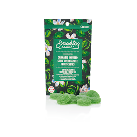 Smokiez Sour Green Apple 100mg CBG : 100mg THC 1:1 Fruit Chews - ME