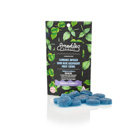 Smokiez INDICA Sour Blue Raspberry Fruit Chews - 100mg - ME