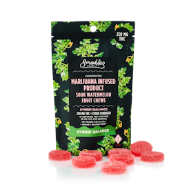 Smokiez HYBRID Sour Watermelon Fruit Chews - 250mg - MO