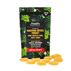 Smokiez SATIVA Sour Tropical Fruit Chews - 250mg - MO