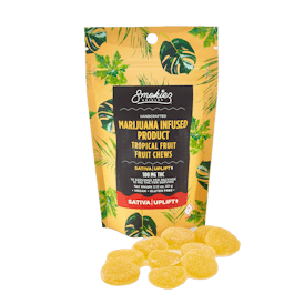 Smokiez SATIVA Tropical Fruit Chews - 100mg - MO
