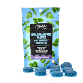 Smokiez INDICA Blue Raspberry Fruit Chews - 100mg - MO