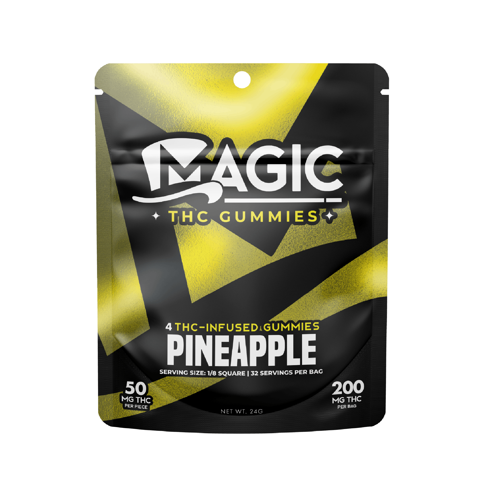 Magic Edibles Pineapple Gummies 200MG Magic Cannabis