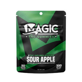 Magic Edibles - Sour Apple Gummies 200MG