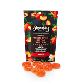 Smokiez SATIVA Sour Peach Fruit Chews - 100mg - OH
