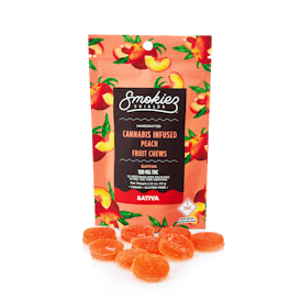 Smokiez SATIVA Peach Fruit Chews - 100mg- OH