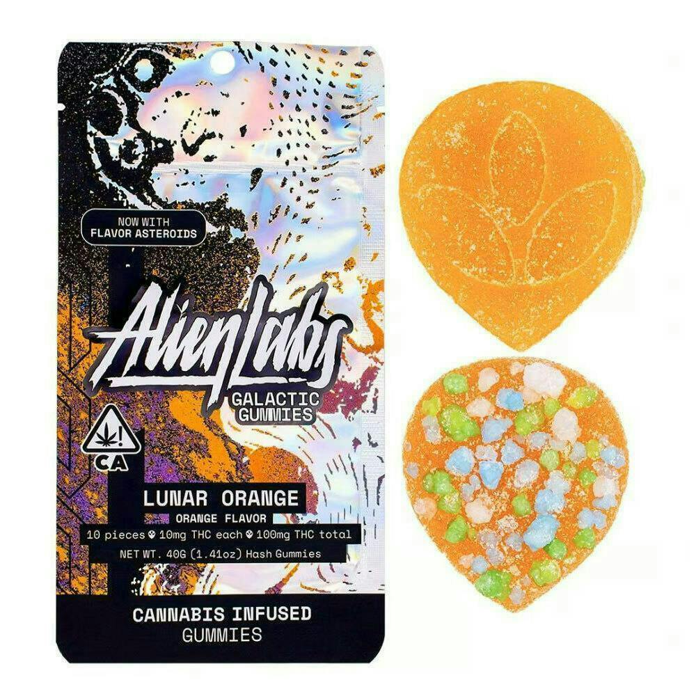 Lunar Orange Gummies | 100mg | 10ct | 10mg/ea - Alien Labs