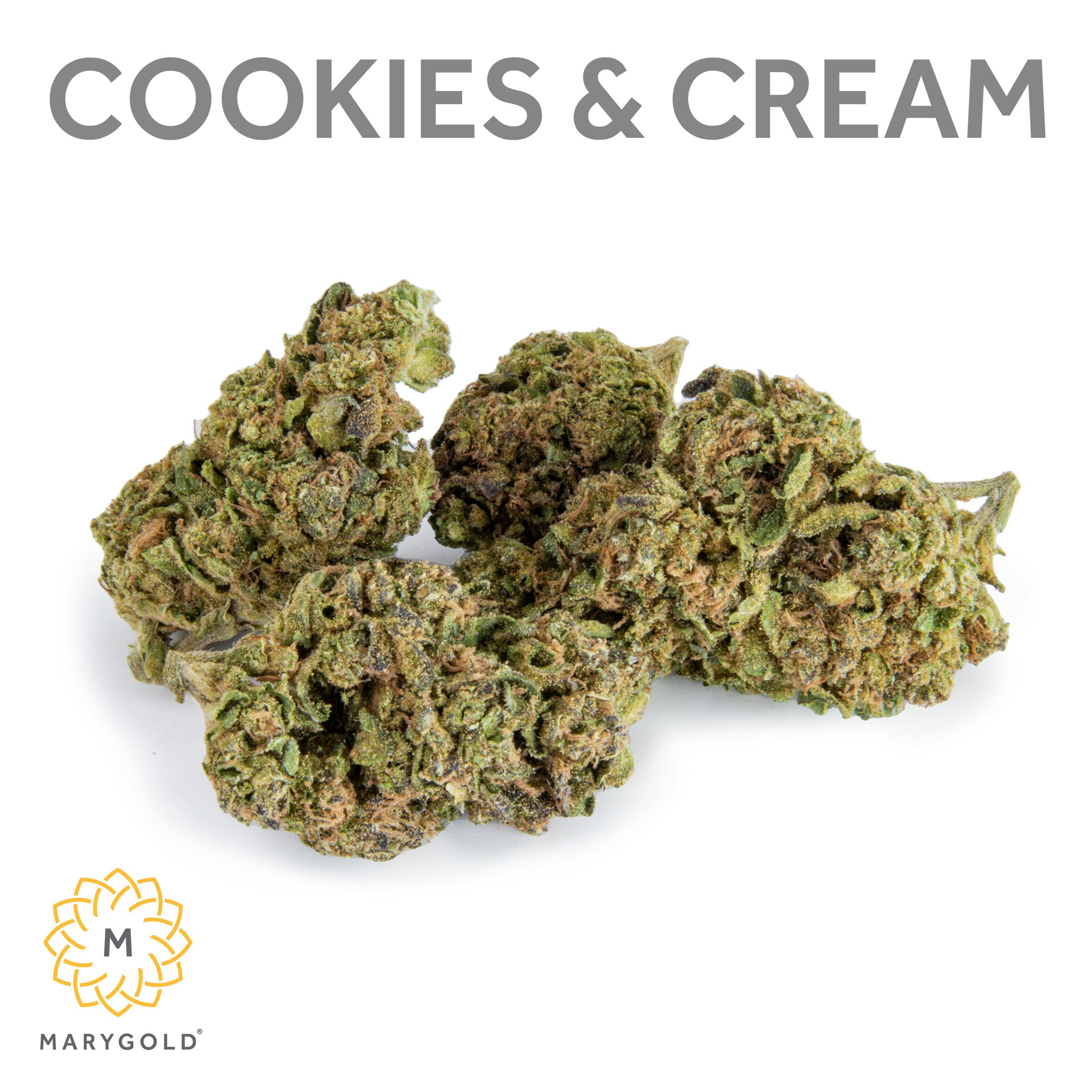 Marygold Cookies and Cream (30 THC Hybrid) Weedmaps
