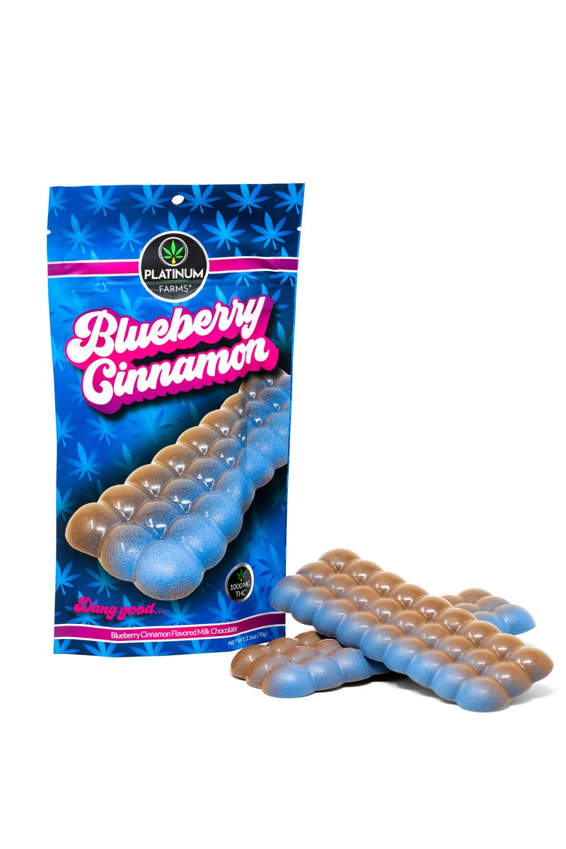 Craft Chocolate Bar - Blueberry Cinnamon 1,000mg THC