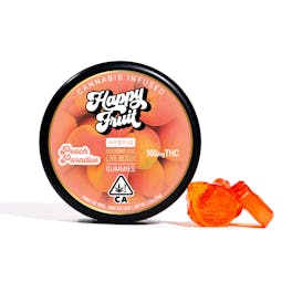 Peach Paradise Rosin Gummies - 100mg THC