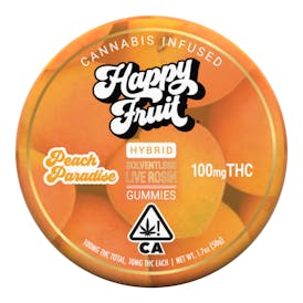 Peach Paradise Rosin Gummies - 100mg THC