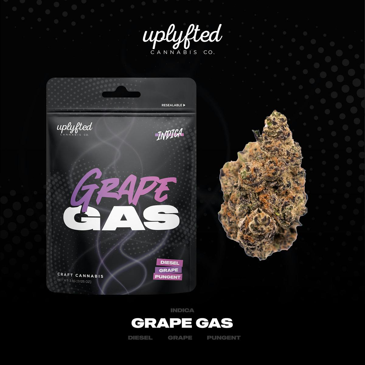 Grape Gas | Buds | 3.5g by Uplyfted Cannabis Co