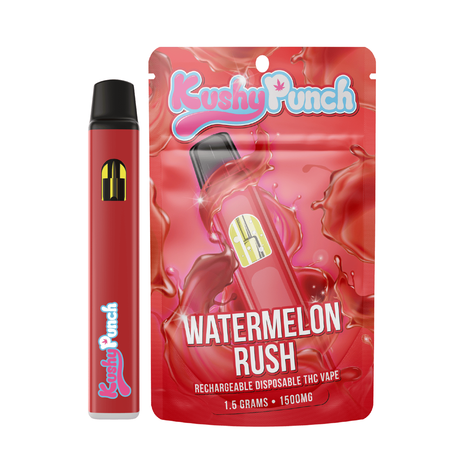 Watermelon Rush | Disposable | 1.5g by Kushy Punch