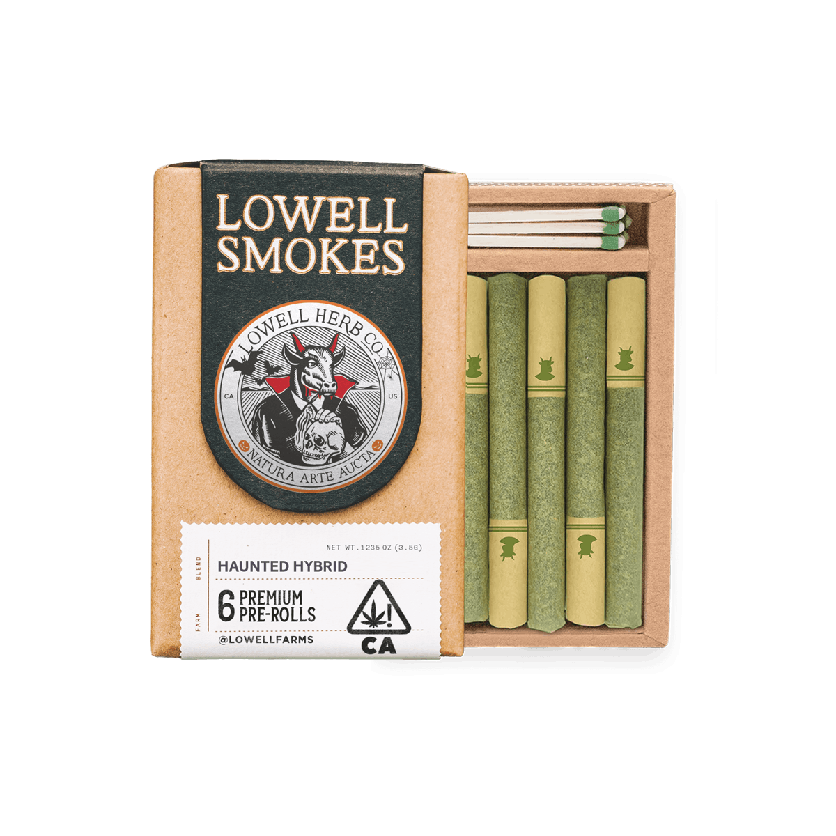 Lowell Smokes | 3.5g Pre Roll Pack | The Haunted Hybrid - Lowell Herb Co.