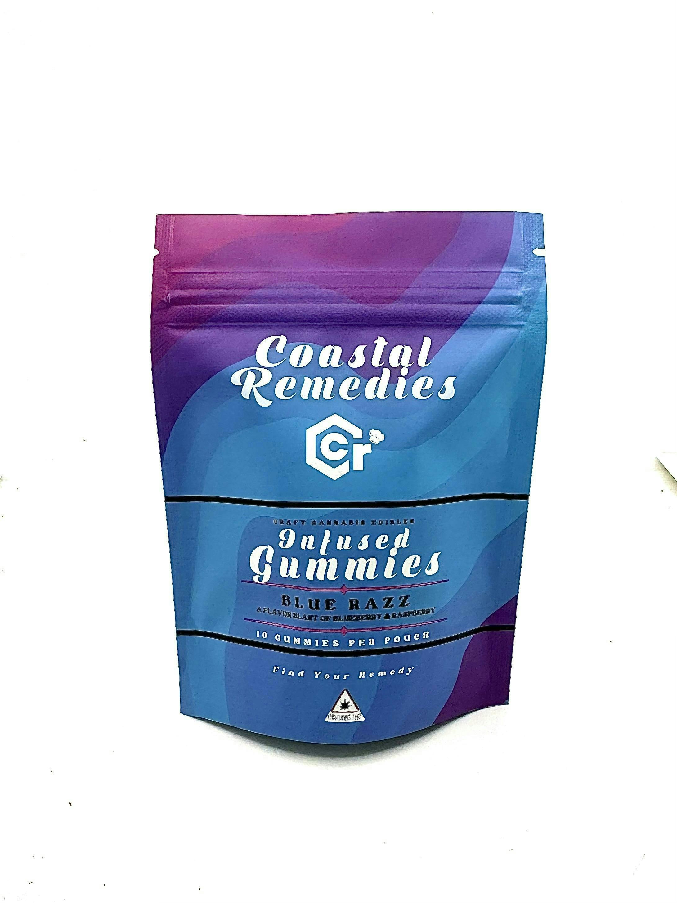 500mg Blue Razz Gummies | Coastal Remedies