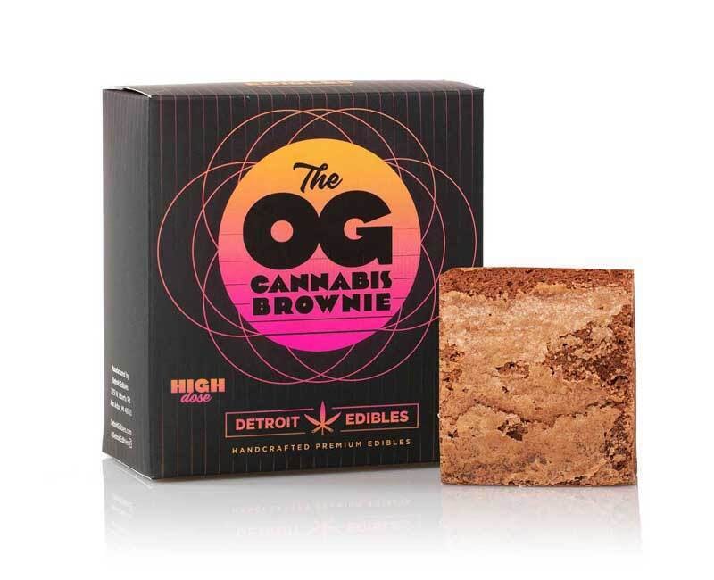 The OG Cannabis Brownie | Baked Good | 200mg | Single by Detroit Edibles