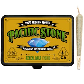 Cereal Milk | 7 Pack Diamond Infused Pre-Roll | Pacific Stone