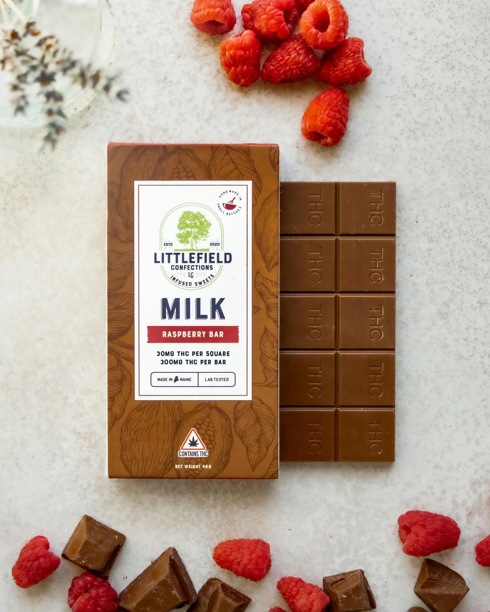 Raspberry Milk Chocolate Thc Bar