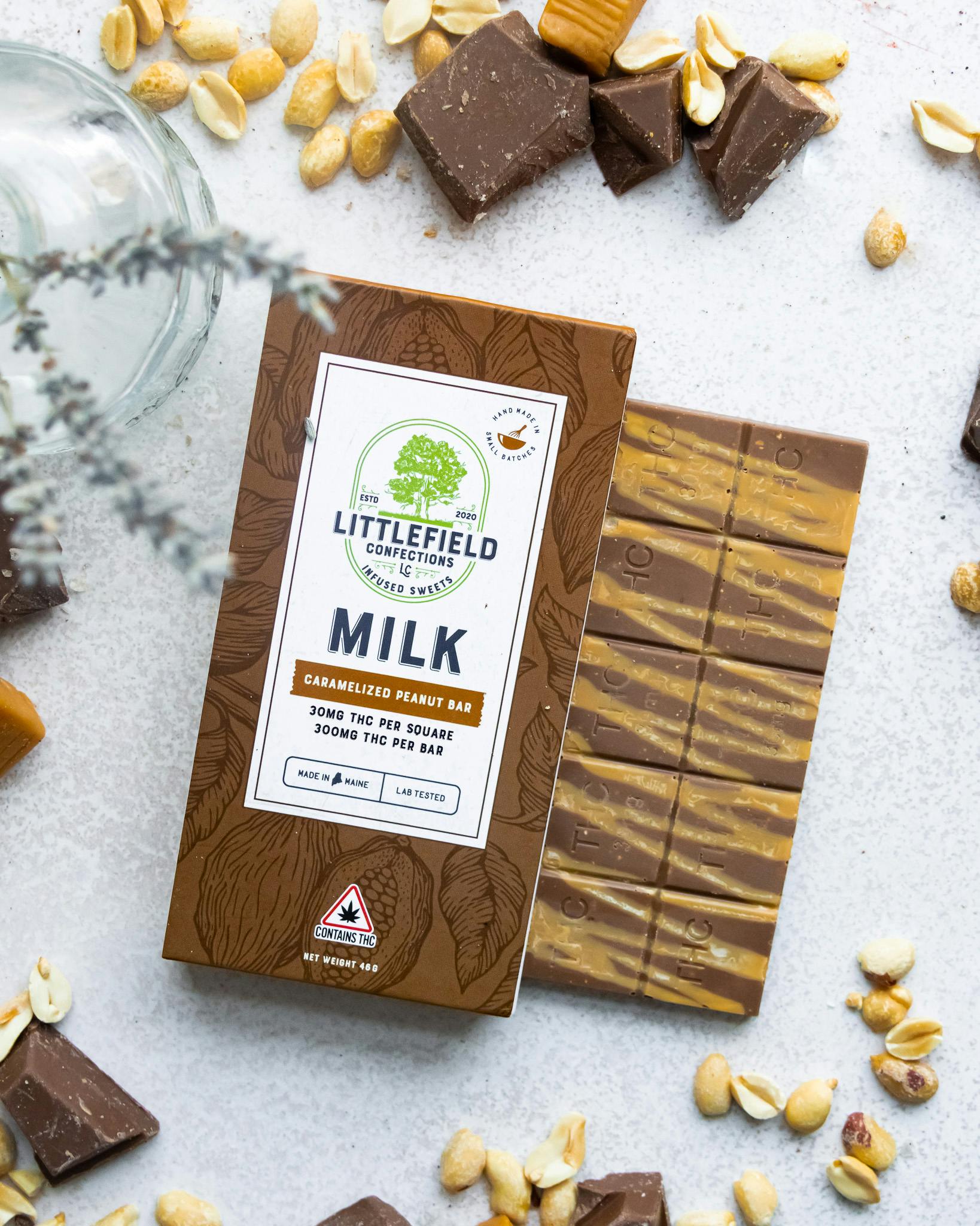 Caramelized Peanut Thc Milk Chocolate
