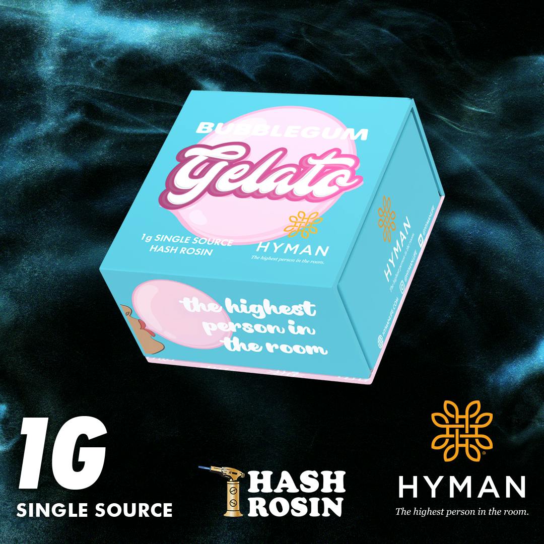 Bubblegum Gelato | 1G Single Source Hash Rosin | HYMAN | REC by Hyman