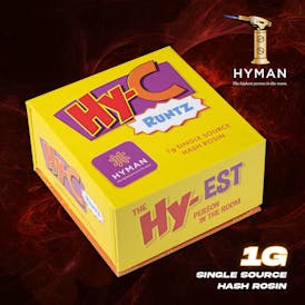 Hy-C Runtz | 1G Single Source Hash Rosin | HYMAN | REC