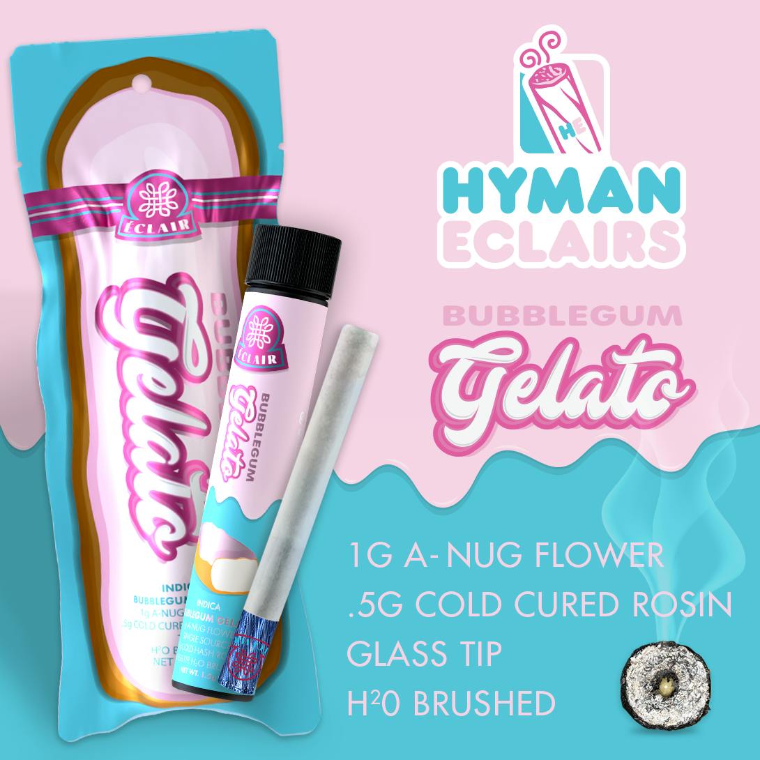 Bubblegum Gelato | 1.5G Eclair | HYMAN | REC
