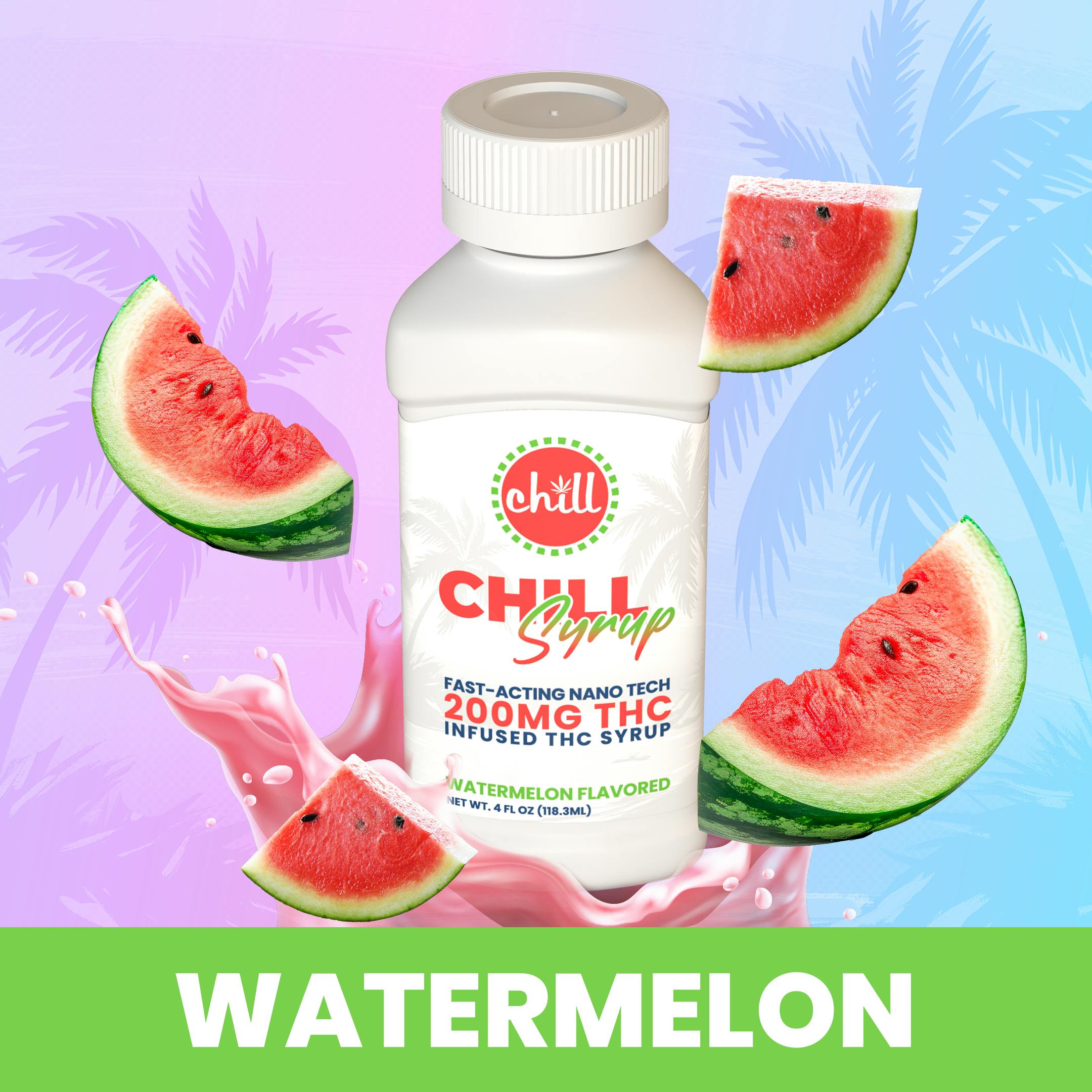 Watermelon | 200MG THC Syrup | Chill Medicated | REC
