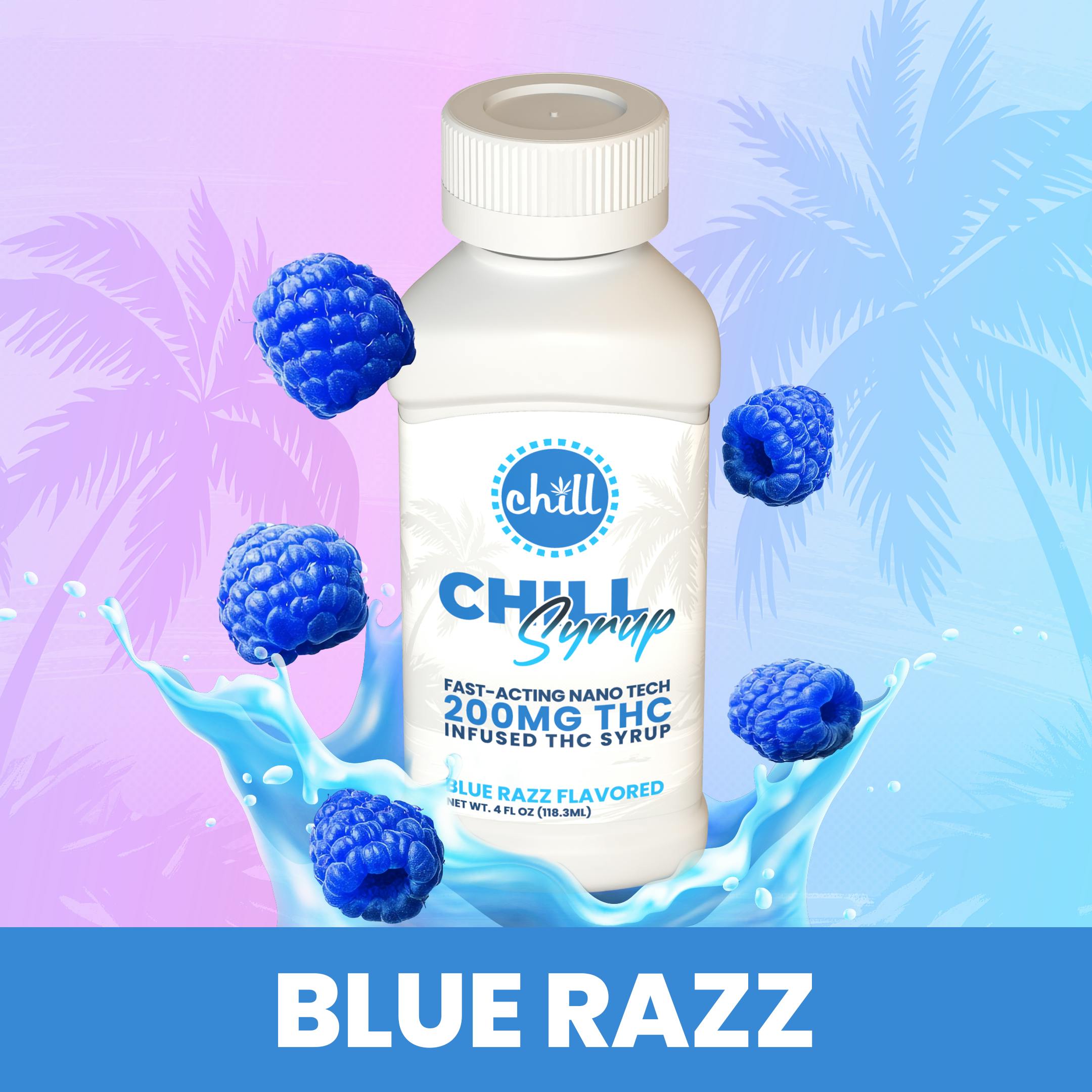 Blue Razz | 200MG THC Syrup | Chill Medicated | REC at Stay Lifted