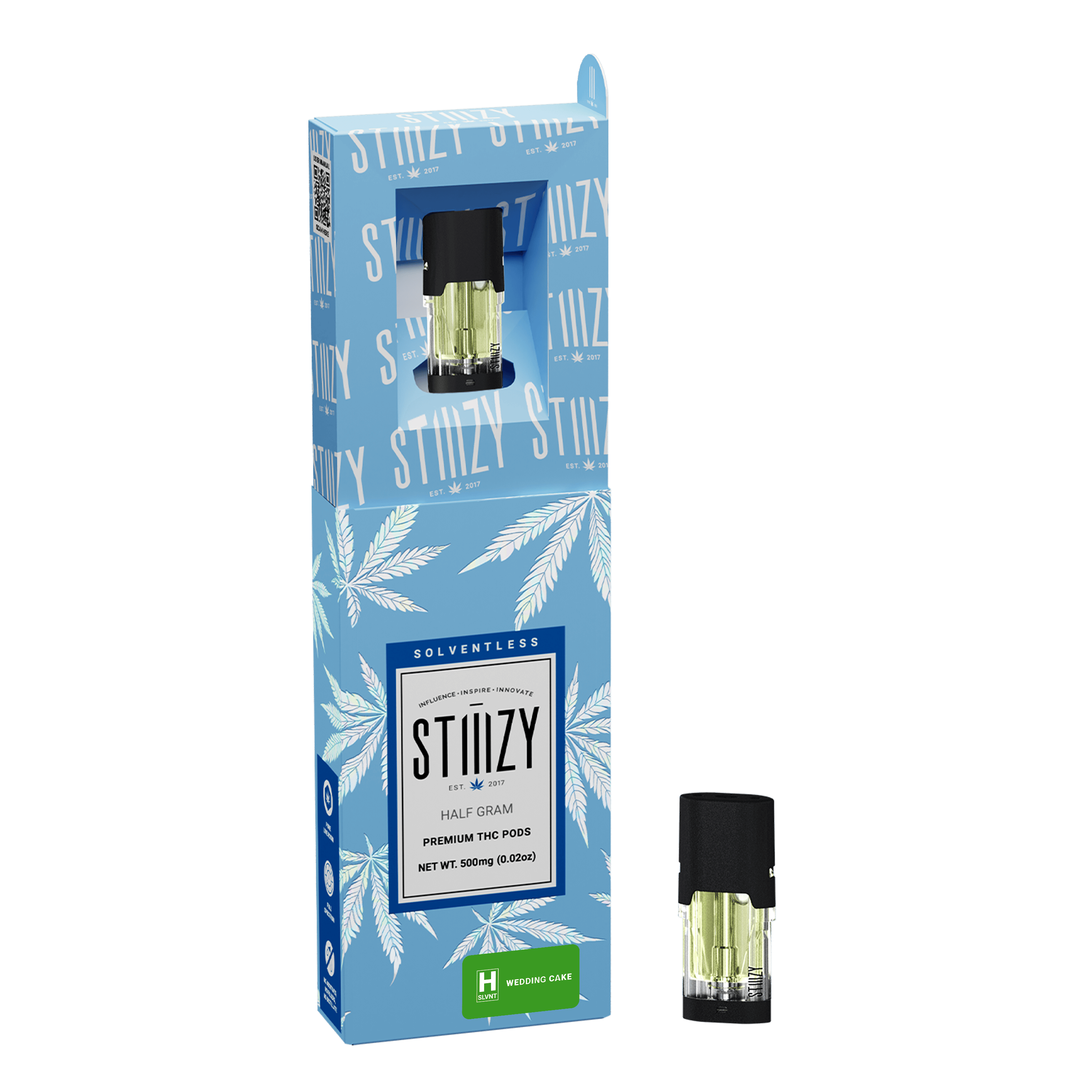 STIIIZY Vape Cartridge - WEDDING CAKE .5G Solventless Live Rosin Pod - STIIIZY — Cartridges