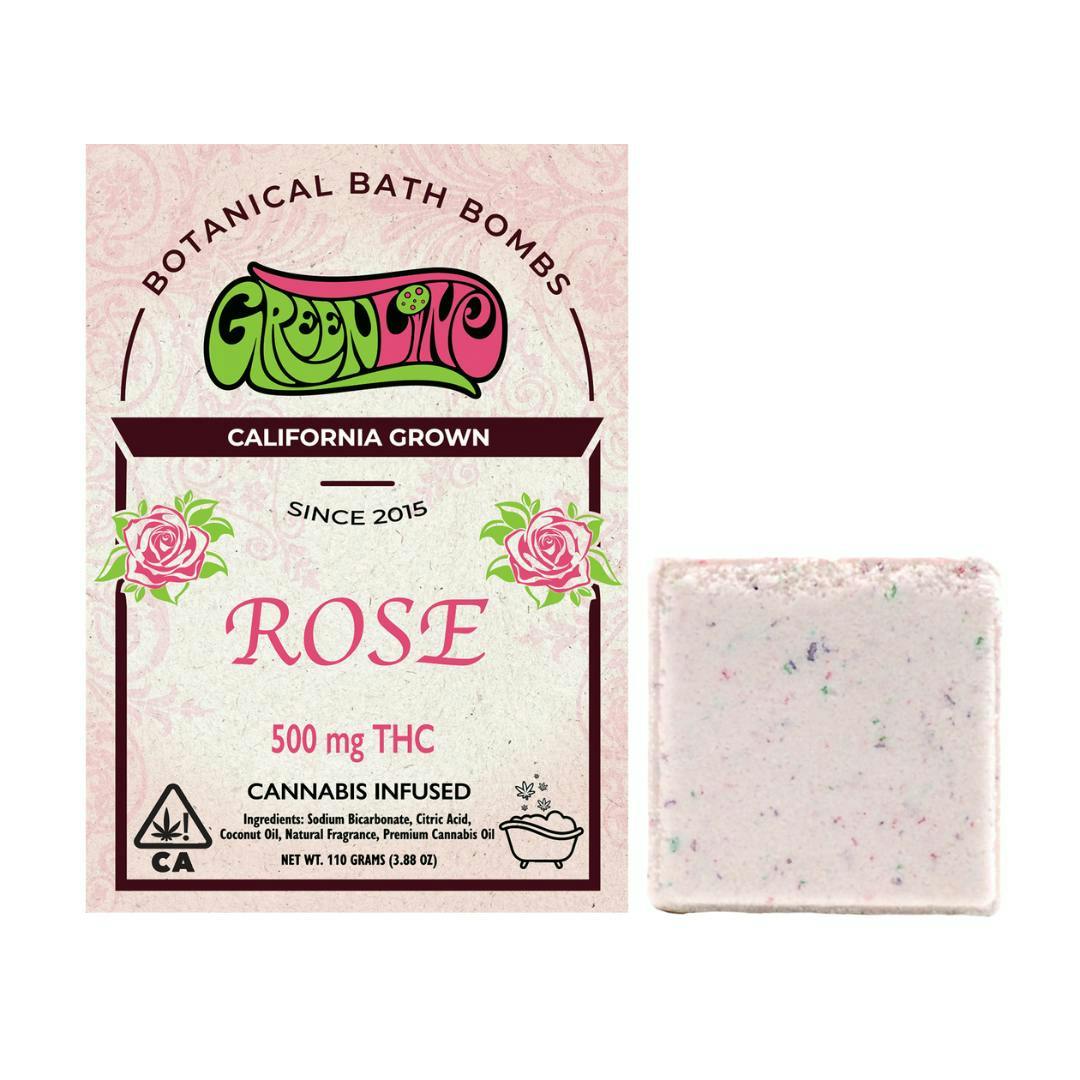 Greenline | Rose Bath Bomb | 500mg