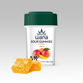 Wana Gummies Mango Sativa 100mg 10pk