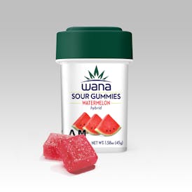 Wana Gummies Watermelon Hybrid 100mg 10pk