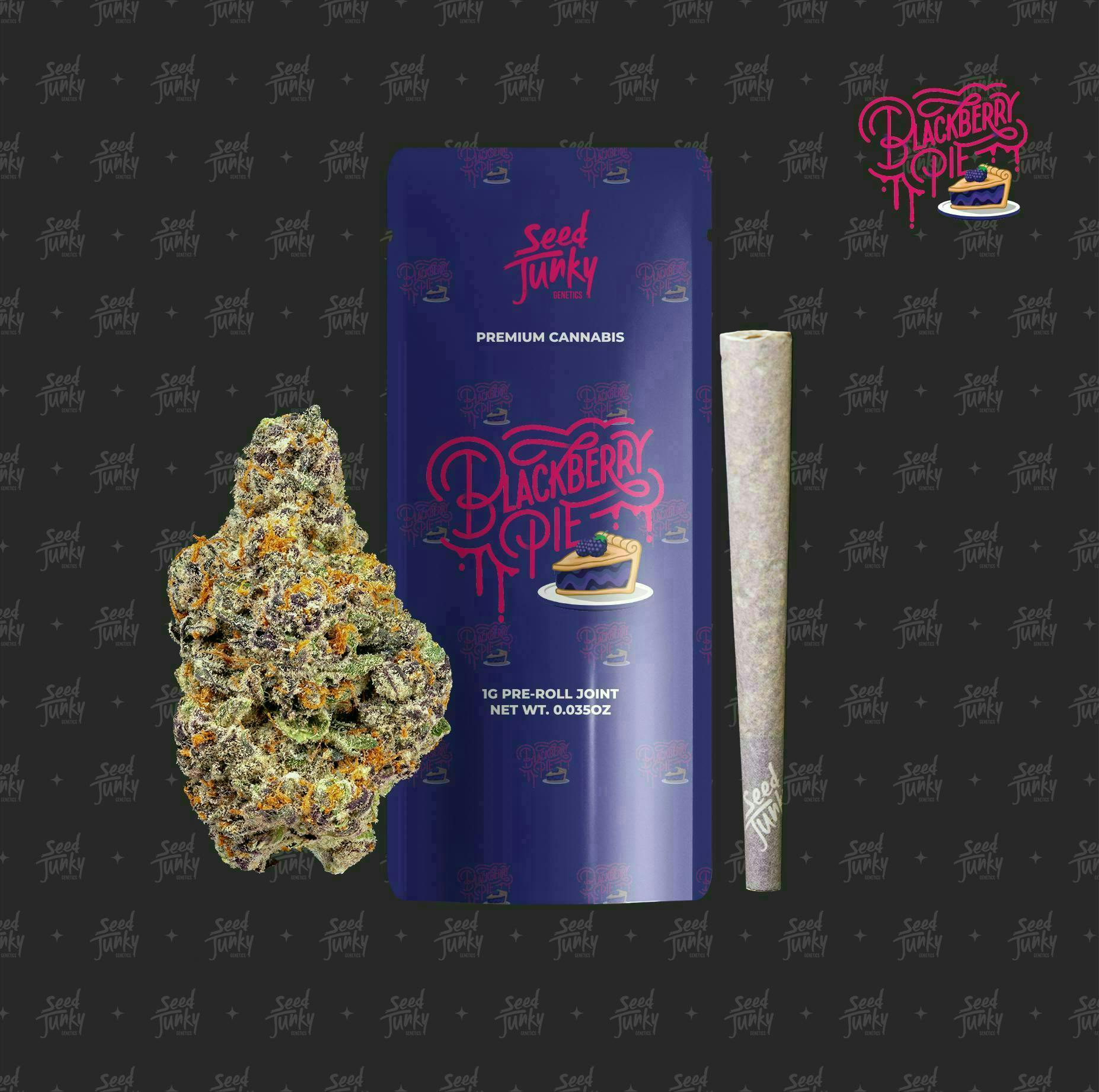 Blackberry Pie | Joint | 1g by Seed Junky