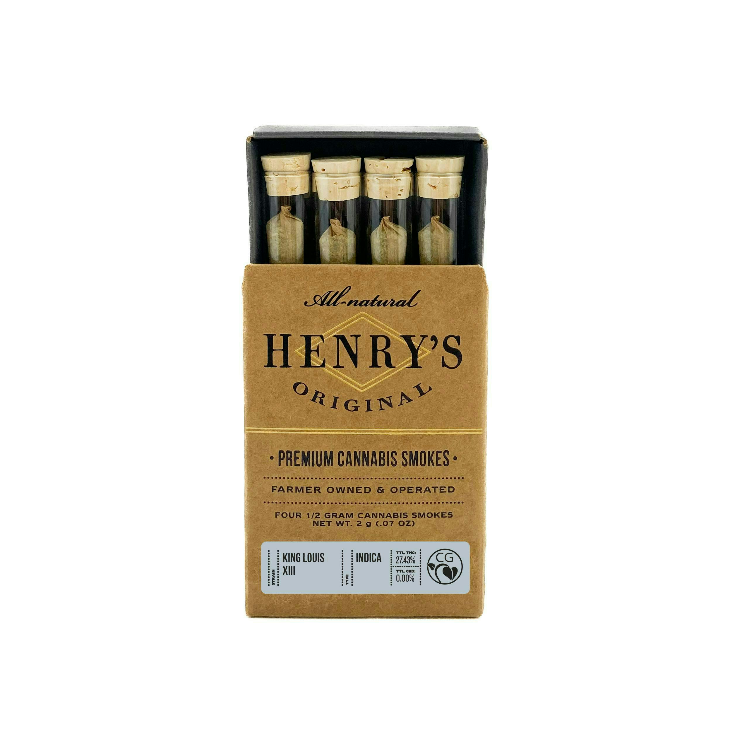 Henry's Original | King Louis XIII | Joints | 0.5g each | 4pk